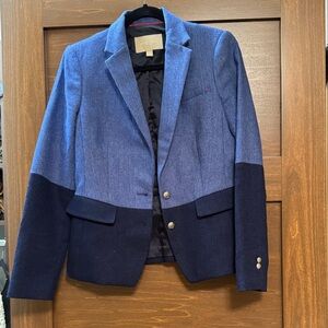 Banana Republic Blue Colorblock Blazer